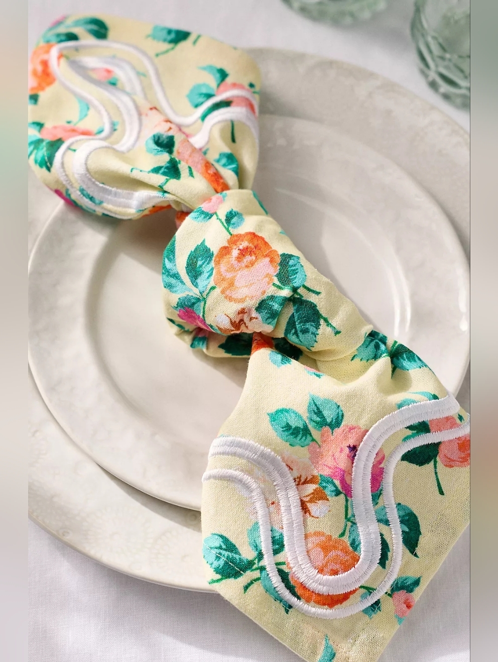 Anthropologie Madeline Napkins, Set of 2